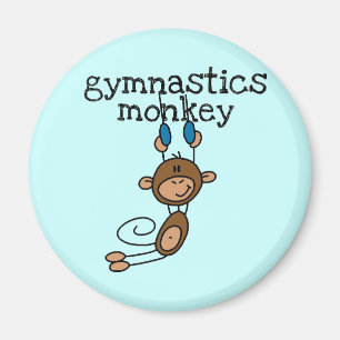 Gymnastics Monkey Magnet