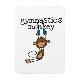 Gymnastics Monkey Magnet