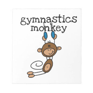 Gymnastics Monkey Notepad