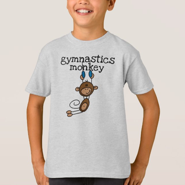 Gymnastics Monkey T-Shirt (Front)