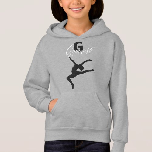 Gymnastics Monogram G is for Gymnast   Hoodie