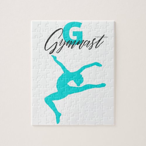 Gymnastics Monogram G is for Gymnast   Jigsaw Puzzle