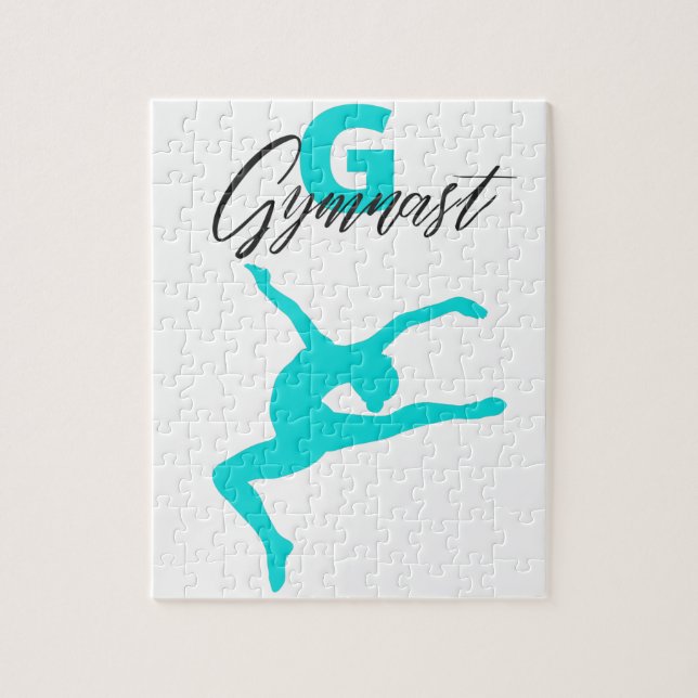 Gymnastics Monogram G is for Gymnast   Jigsaw Puzzle (Vertical)