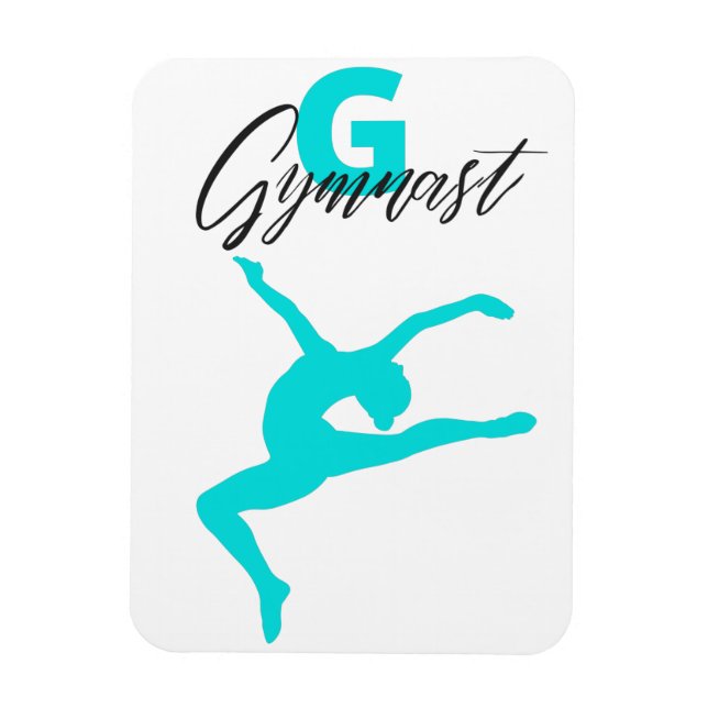 Gymnastics Monogram G is for Gymnast   Magnet (Vertical)