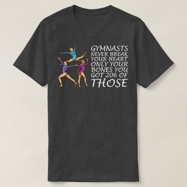 Gymnastics Motif for Acrobats and Gymnasts 10 T-Shirt (Design Front)