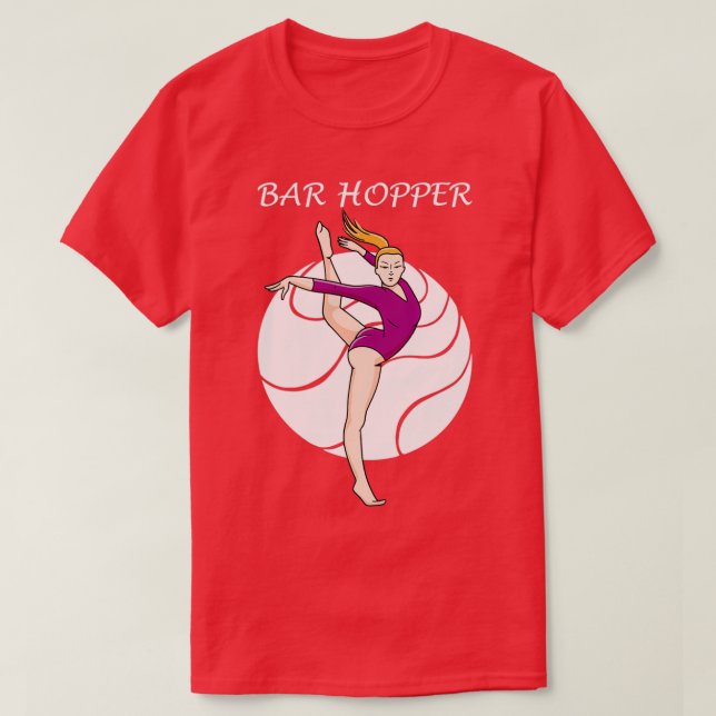 Gymnastics Motif for Acrobats and Gymnasts 12 T-Shirt (Design Front)