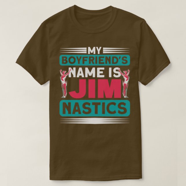 Gymnastics Motif for Acrobats and Gymnasts 1 T-Shirt (Design Front)