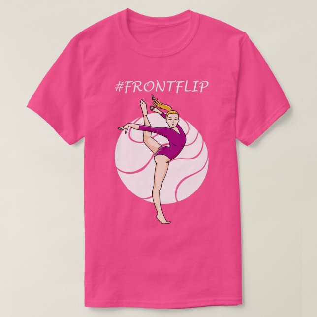 Gymnastics Motif for Acrobats and Gymnasts 29 T-Shirt (Design Front)