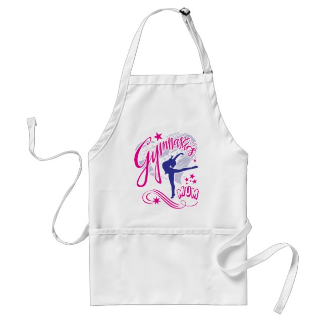 Gymnastics Mum Adult Apron (Front)