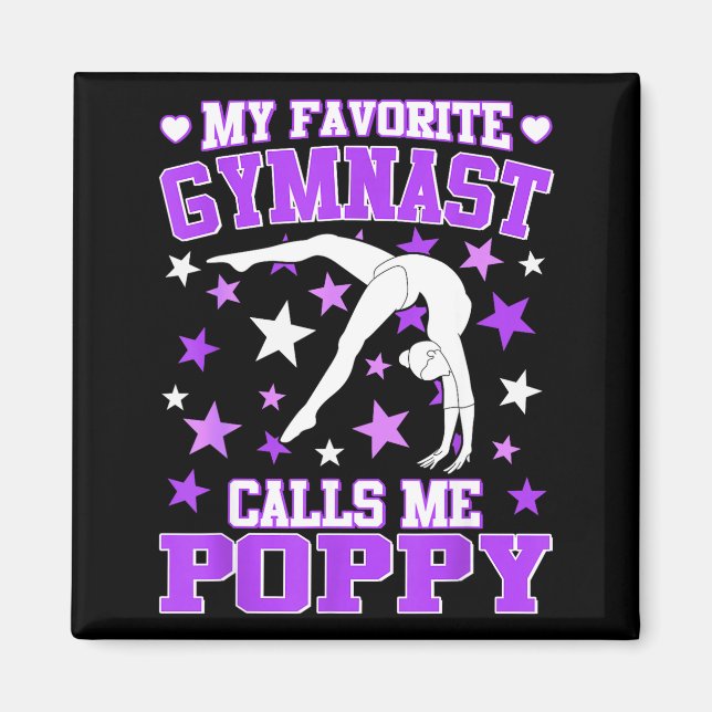 Gymnastics My Favorite Gymnast Calls Me Ppy  Magnet (Front)
