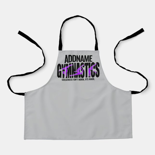 Gymnastics NAME Acrobatic Team Handspring Gymnast  Apron (Front)