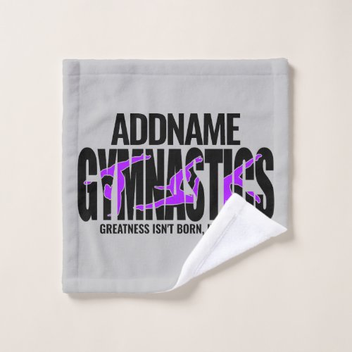 Gymnastics NAME Acrobatic Team Handspring Gymnast Bath Towel Set