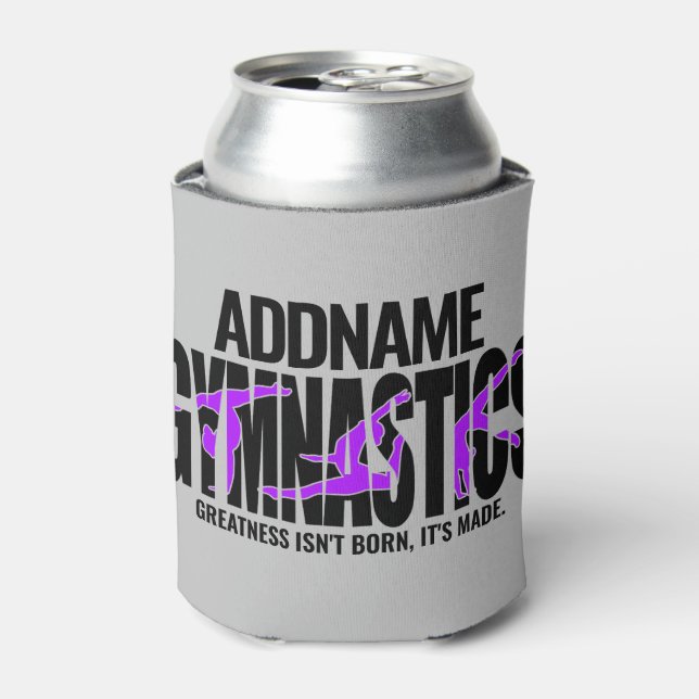 Gymnastics NAME Acrobatic Team Handspring Gymnast  Can Cooler (Can Front)