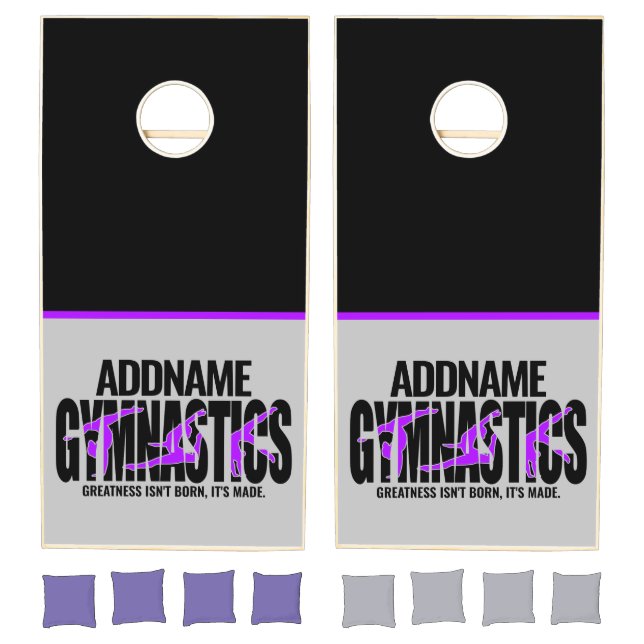 Gymnastics NAME Acrobatic Team Handspring Gymnast  Cornhole Set (Set)