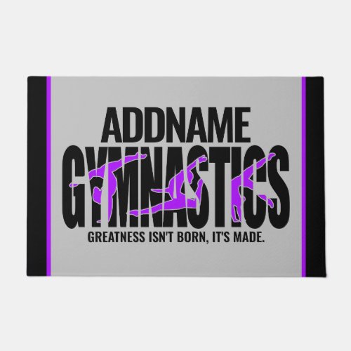 Gymnastics NAME Acrobatic Team Handspring Gymnast  Doormat