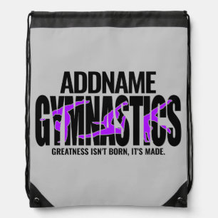 Gymnastics NAME Acrobatic Team Handspring Gymnast  Drawstring Bag