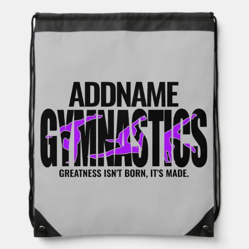 Gymnastics NAME Acrobatic Team Handspring Gymnast  Drawstring Bag