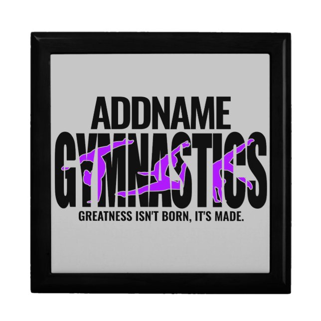 Gymnastics NAME Acrobatic Team Handspring Gymnast  Gift Box (Front)