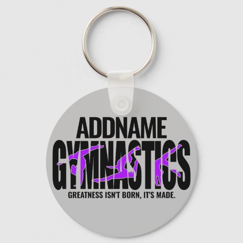 Gymnastics NAME Acrobatic Team Handspring Gymnast  Keychain