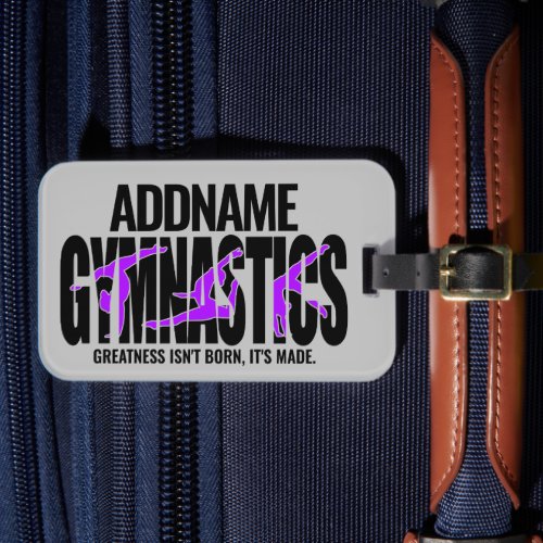 Gymnastics NAME Acrobatic Team Handspring Gymnast Luggage Tag