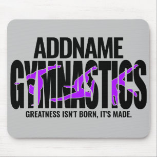 Gymnastics NAME Acrobatic Team Handspring Gymnast Mouse Pad