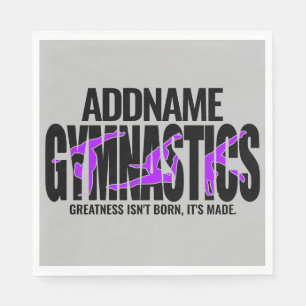 Gymnastics NAME Acrobatic Team Handspring Gymnast Napkins