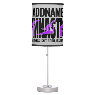 Gymnastics NAME Acrobatic Team Handspring Gymnast Table Lamp