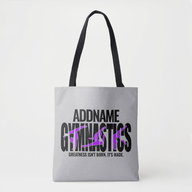 Gymnastics NAME Acrobatic Team Handspring Gymnast  Tote Bag (Front)