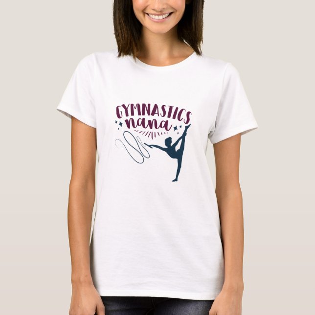 Gymnastics Nana Grandma of Gymnast T-Shirt (Front)