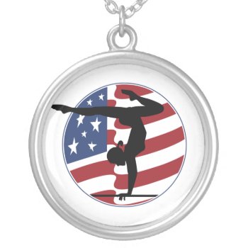 Gymnastics Necklace by pmcustomgifts at Zazzle