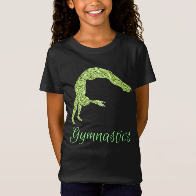 Gymnastics Neon Shimmer T-Shirt (Front)