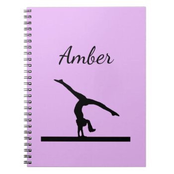 "gymnastics" Notebook by iHave2Say at Zazzle