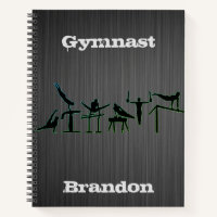 Gymnastics Notebook for Boys