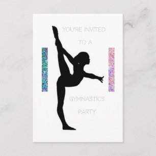 Gymnastics Party Invitation