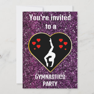 Gymnastics Party Invitation