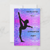 Gymnastics Party Invitation (Front)