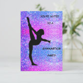 Gymnastics Party Invitation (Standing Front)