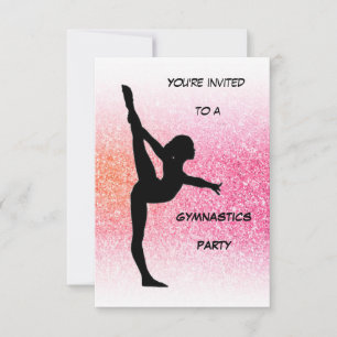 Gymnastics Party Invitation