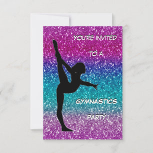 Gymnastics Party Invitation