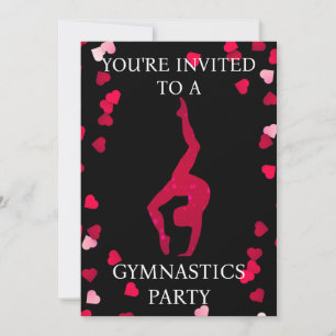 Gymnastics Party Invitation