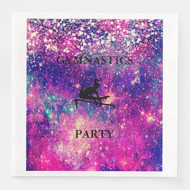 GYMNASTICS PARTY NAPKINS (Front)