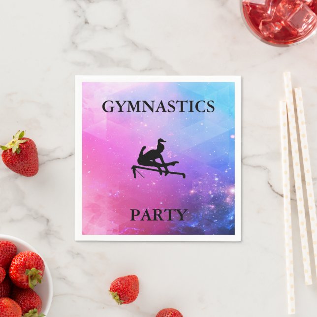 GYMNASTICS PARTY NAPKINS (Insitu)