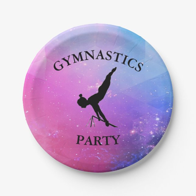 GYMNASTICS PARTY PLATE (Front)