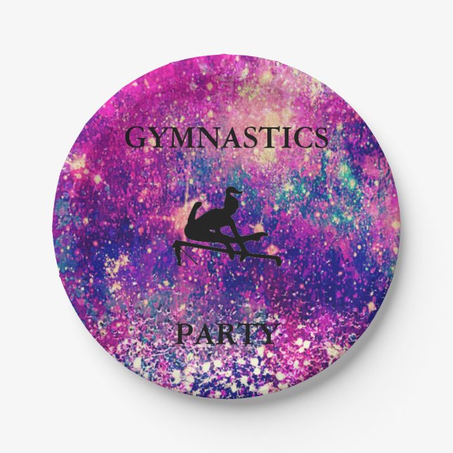 GYMNASTICS PARTY PLATE (Front)