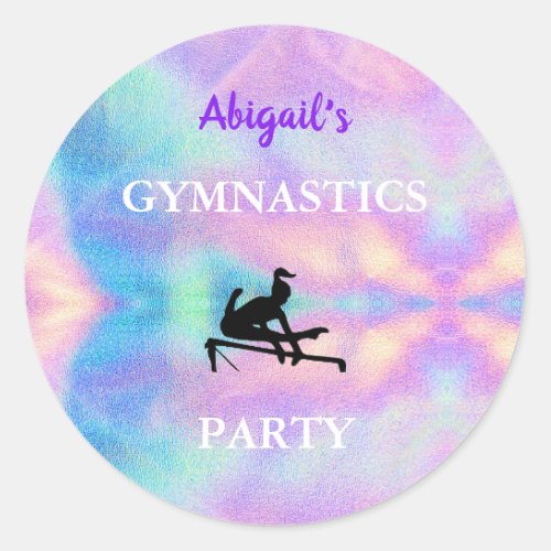 Gymnastics Party Stickers