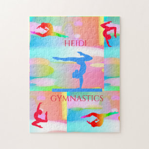 Gymnastics pastel camouflage puzzle. jigsaw puzzle