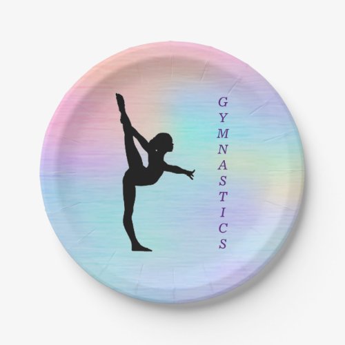 Gymnastics Pastel Paper Plates