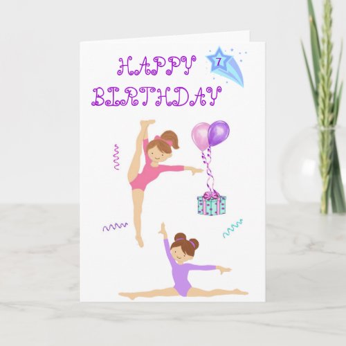 Gymnastics personal card