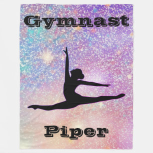 Gymnastics Personalized Fleece Blanket