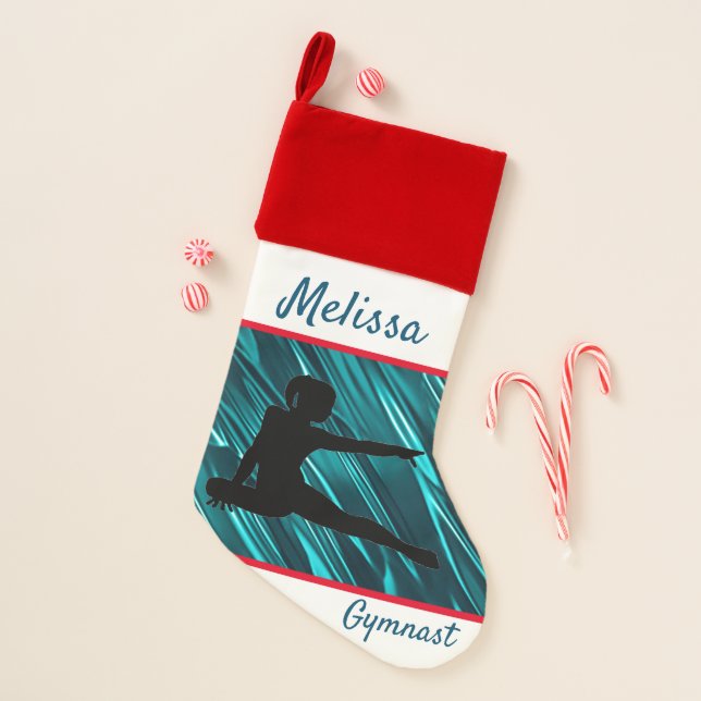 Gymnastics Personalized Gymnast Christmas Stocking (Front)